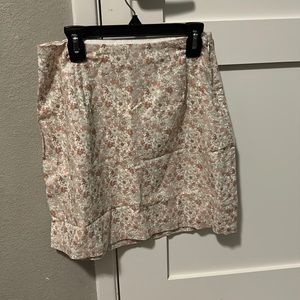 Rhythm pink floral mini pencil skirt